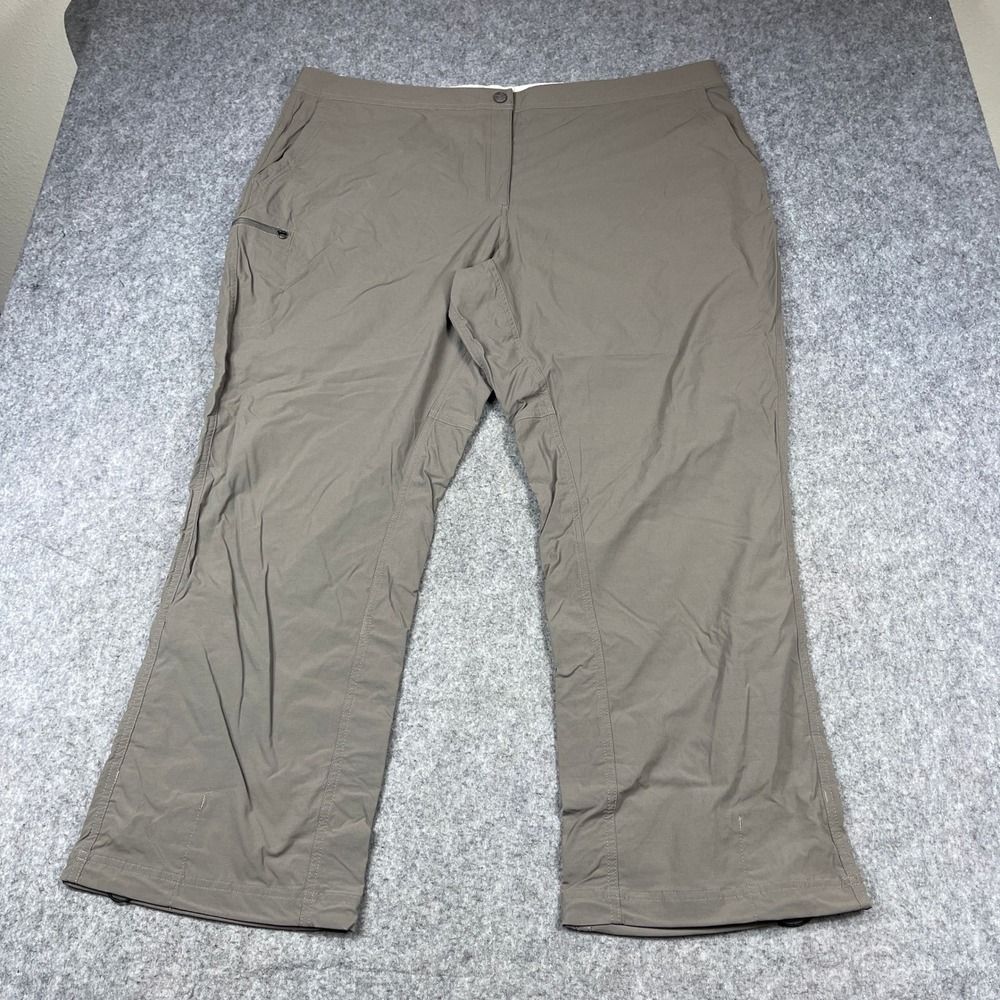 LL Bean Womens Water Repellent Comfort Trail Cargo Pants 22W Gorpcore Hiking